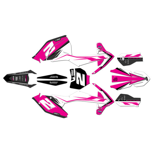 ktm 350xcf graphics kit 2016-2018 bold series magenta