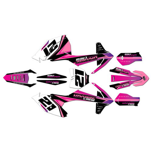 ktm 350xcf graphics kit 2016-2018 crew series purple