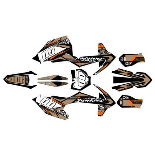ktm 300xc graphics kit 2017-2018 rugged series tan