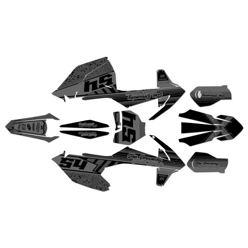 ktm 250sxf graphics kit 2016-2018 split series smoke