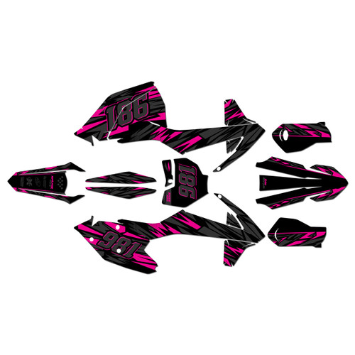 ktm 250sx graphics kit 2017-2018 twitch series magenta