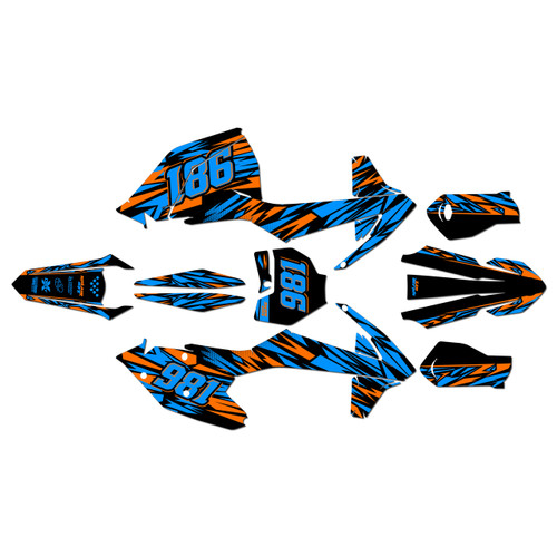 ktm 250sx graphics kit 2017-2018 twitch series cyan