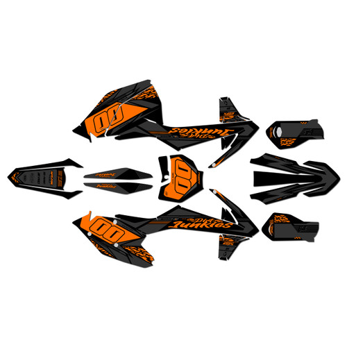 ktm 250xcf graphics kit 2016-2018 rugged series orange-shift