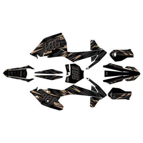 ktm 250sxf graphics kit 2016-2018 twitch series tan