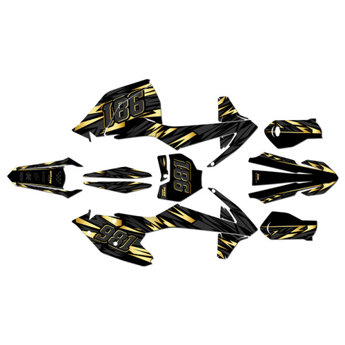 ktm 250sxf graphics kit 2016-2018 twitch series gold