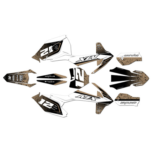 ktm 250xcf graphics kit 2016-2018 shark series tan