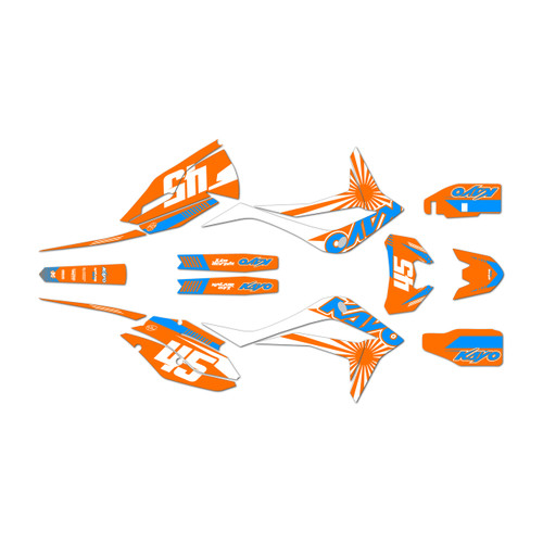 kayo kt250 graphics kit 2021-2026 fh series cyan