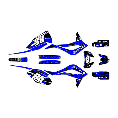 kayo kt250 graphics kit 2021-2026 guard series blue