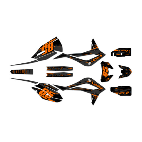 kayo kt250 graphics kit 2021-2026 guard series orange-shift