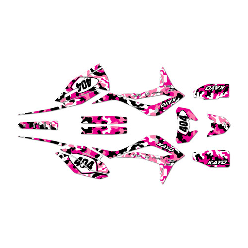 kayo kt250 graphics kit 2021-2026 invasion series pink