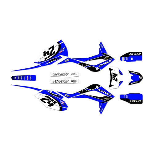 kayo kt250 graphics kit 2021-2026 speed series blue