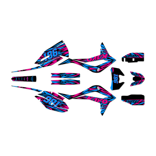 kayo kt250 graphics kit 2021-2026 twitch series magenta