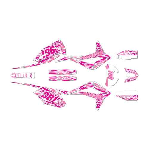 kayo kt250 graphics kit 2021-2026 twitch series pink