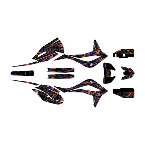 kayo kt250 graphics kit 2021-2026 twitch series purple