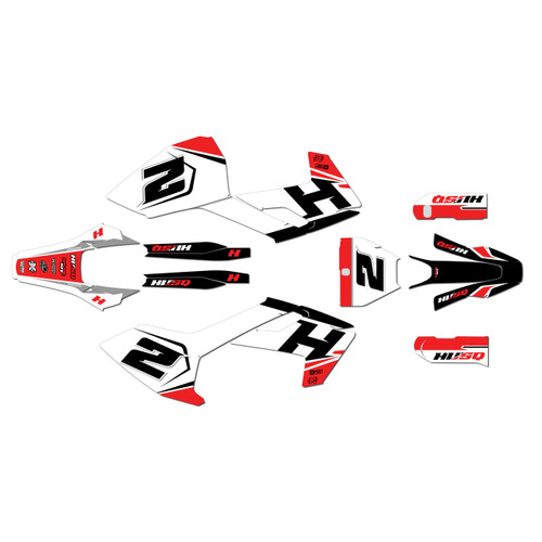 husqvarna fs450 graphics kit 2016-2018 ace series red
