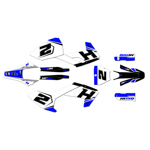 husqvarna fs450 graphics kit 2016-2018 ace series blue