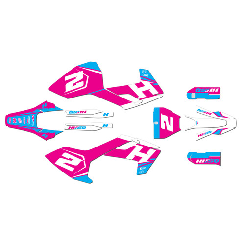 husqvarna fs450 graphics kit 2016-2018 ace series magenta