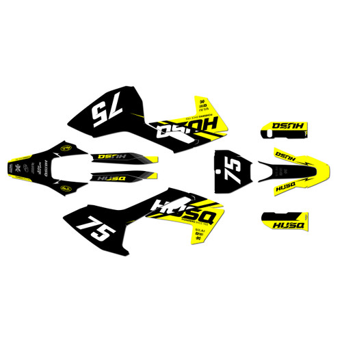 husqvarna fs450 graphics kit 2016-2018 base series yellow