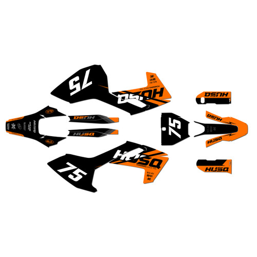 husqvarna fs450 graphics kit 2016-2018 base series orange