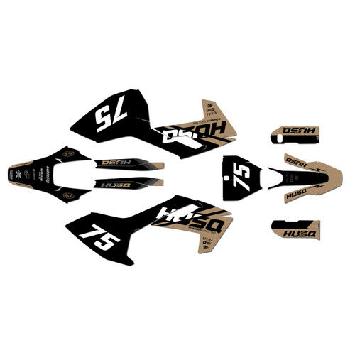 husqvarna fs450 graphics kit 2016-2018 base series tan