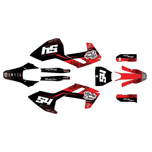 husqvarna fs450 graphics kit 2016-2018 fatality series red