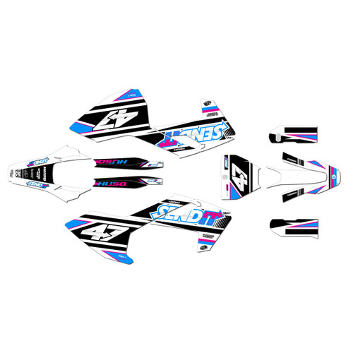 husqvarna fs450 graphics kit 2016-2018 fresh series magenta