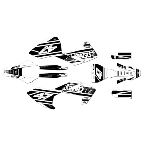 husqvarna fs450 graphics kit 2016-2018 fresh series white