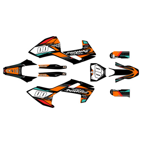 husqvarna fs450 graphics kit 2016-2018 rugged series orange