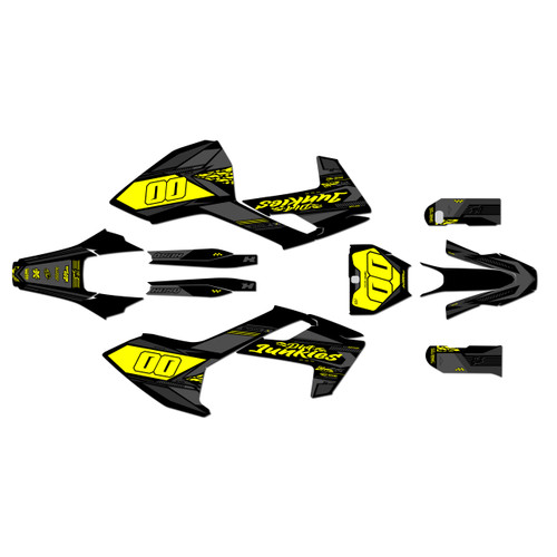 husqvarna fs450 graphics kit 2016-2018 rugged series yellow-shift