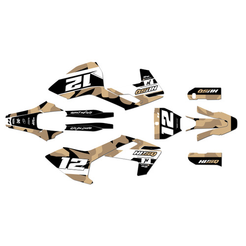husqvarna fs450 graphics kit 2016-2018 shades series tan
