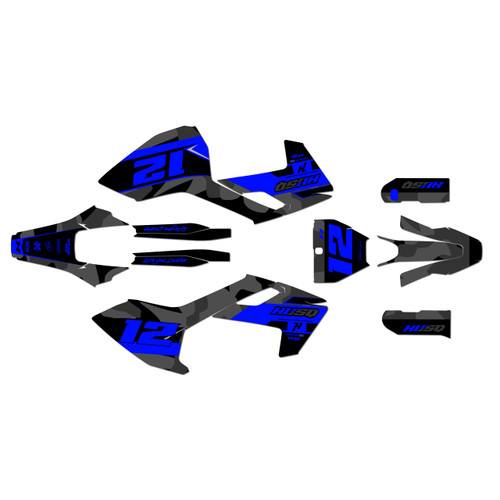 husqvarna fs450 graphics kit 2016-2018 shades series blue-shift