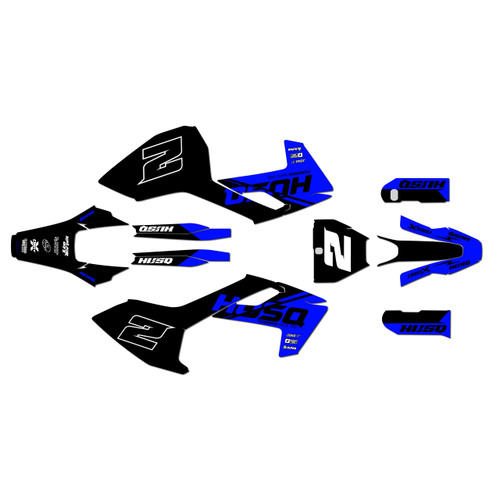 husqvarna fs450 graphics kit 2016-2018 splinter series blue