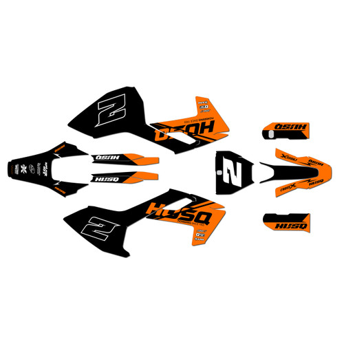 husqvarna fs450 graphics kit 2016-2018 splinter series orange
