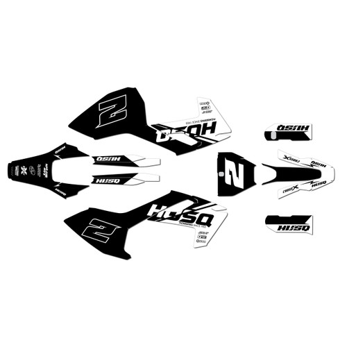 husqvarna fs450 graphics kit 2016-2018 splinter series white
