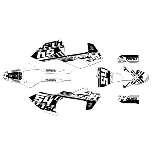 husqvarna fs450 graphics kit 2016-2018 split series white
