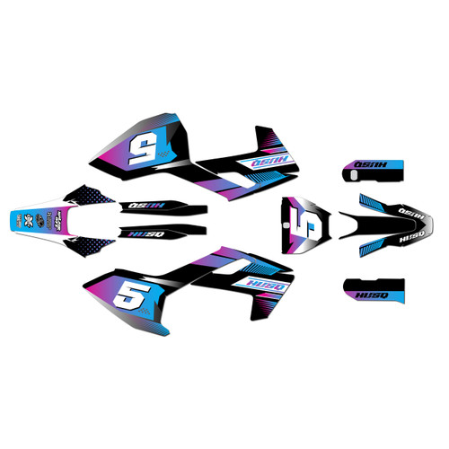 husqvarna fs450 graphics kit 2016-2018 turbo series magenta