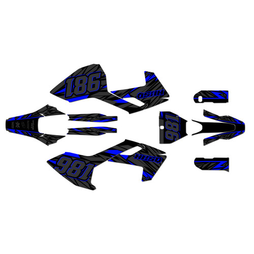 husqvarna fs450 graphics kit 2016-2018 twitch series blue