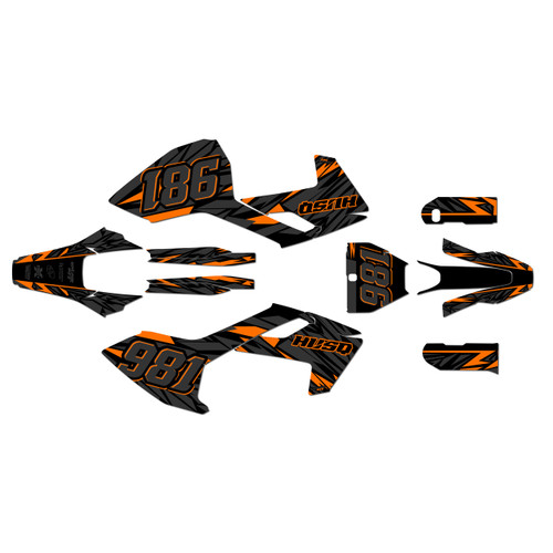 husqvarna fs450 graphics kit 2016-2018 twitch series orange