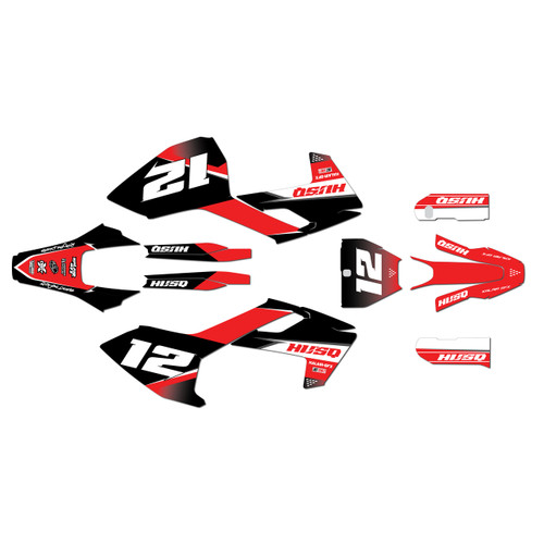 husqvarna fs450 graphics kit 2016-2018 vendetta series red