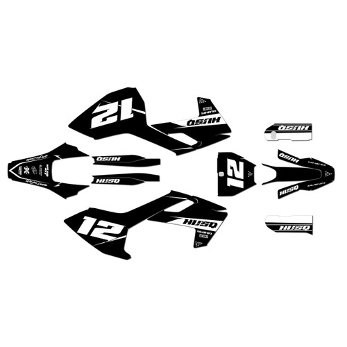 husqvarna fs450 graphics kit 2016-2018 vendetta series white
