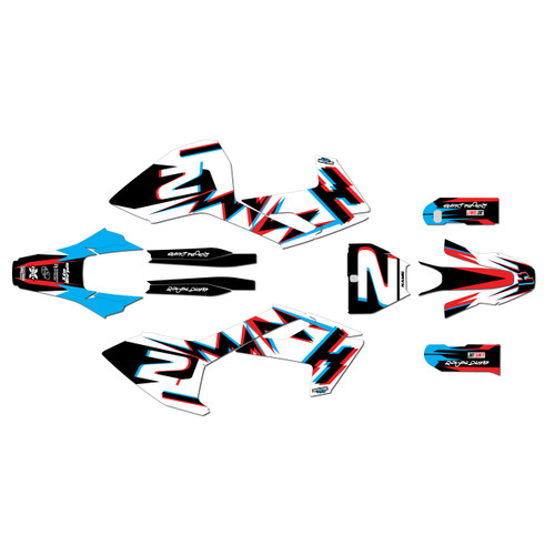 husqvarna fs450 graphics kit 2016-2018 vision series red