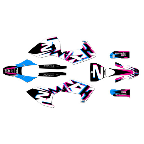 husqvarna fs450 graphics kit 2016-2018 vision series magenta