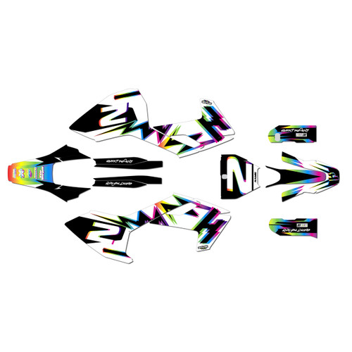 husqvarna fs450 graphics kit 2016-2018 vision series rainbow