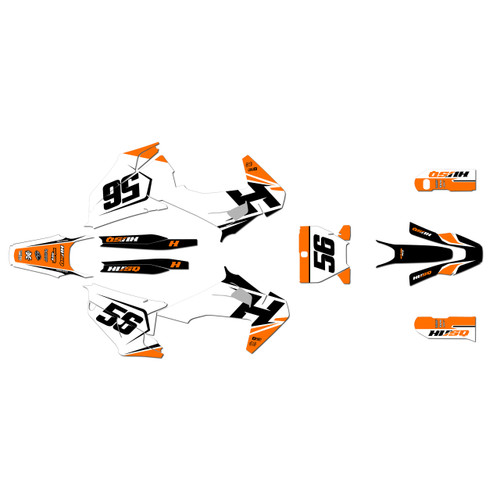 husqvarna fs450 graphics kit 2019-2022 ace series orange