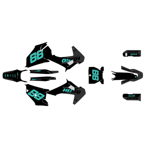 husqvarna fs450 graphics kit 2019-2022 base series teal-shift
