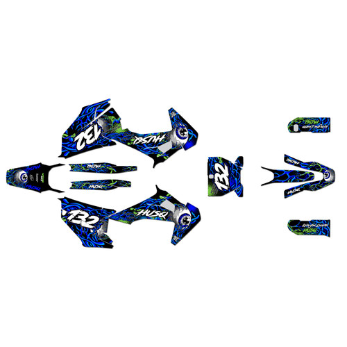 husqvarna fs450 graphics kit 2019-2022 core series blue