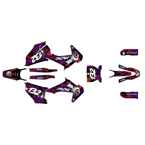 husqvarna fs450 graphics kit 2019-2022 core series red