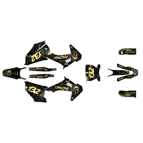 husqvarna fs450 graphics kit 2019-2022 core series gold