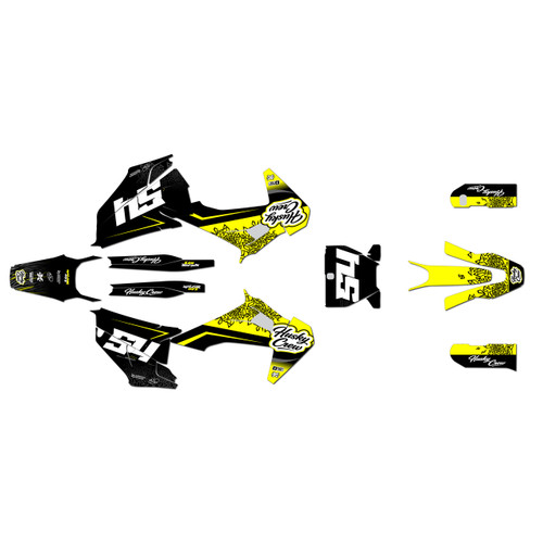 husqvarna fs450 graphics kit 2019-2022 fatality series yel-shift