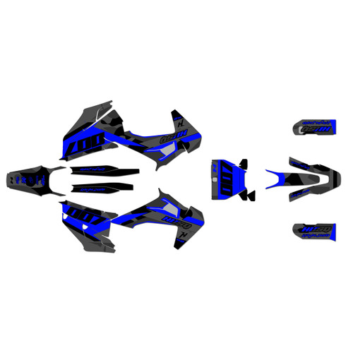 husqvarna fs450 graphics kit 2019-2022 flex series blue-shift